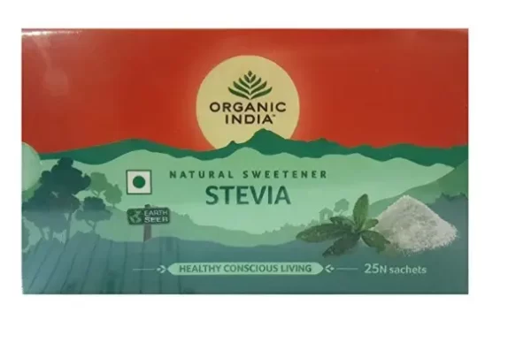 Stevia - Edulcorant naturel - ORGANIC INDIA - 25 sachets individuels