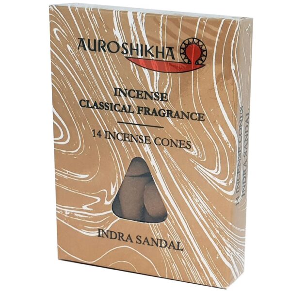 Encens Bois de Santal - 14 cônes - Auroshikha