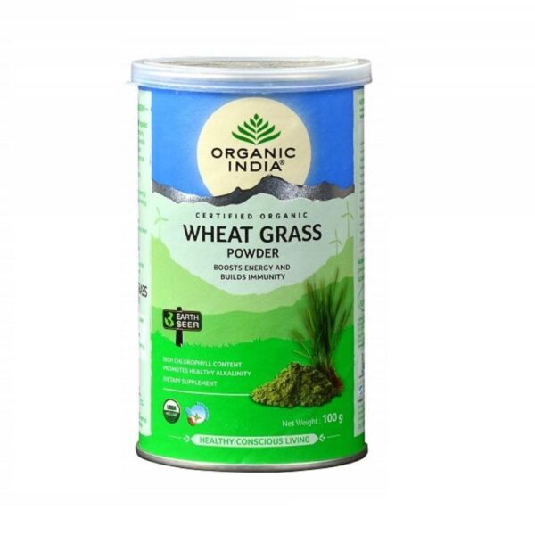 Herbe de blé en poudre – Wheatgrasspowder- ORGANIC INDIA - 100 G