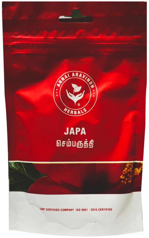 Poudre d’hibiscus - Sembarathai Poudre / Japa - ARA - Hibiscus rosa-sinensis - 50 G
